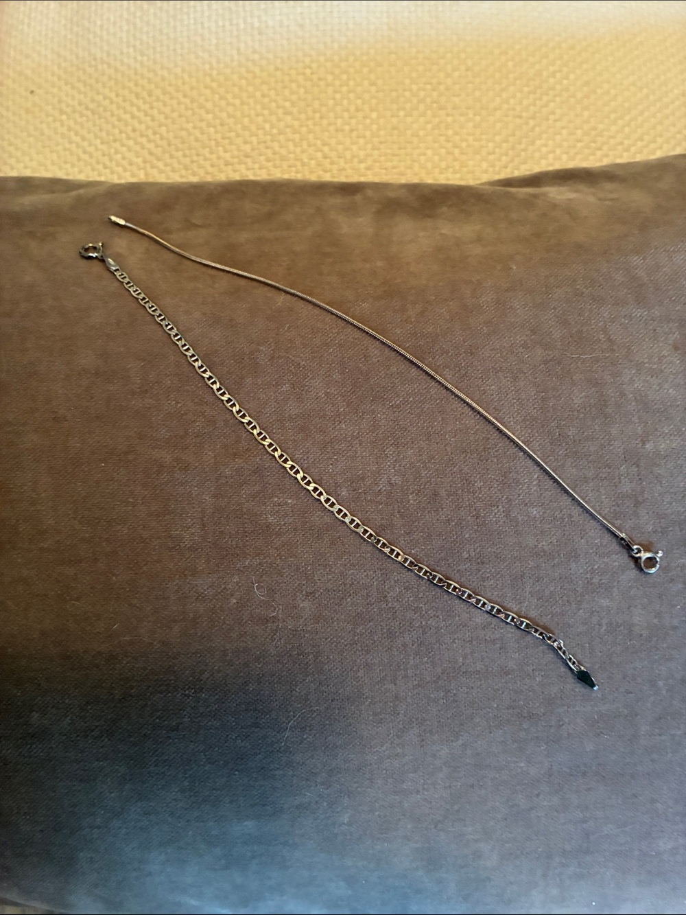 Double Chain Necklace Set in Black-Silver